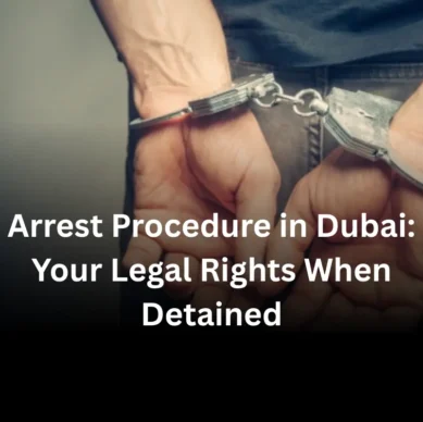 Arrest Procedure in Dubai Your Legal Rights When Detained